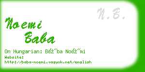 noemi baba business card